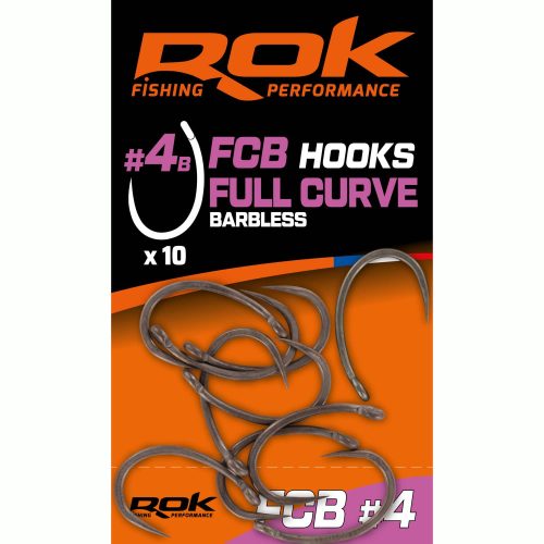 ROK - FULL CURVE BARBLESS - szakál nélküli bojlis horog - 4