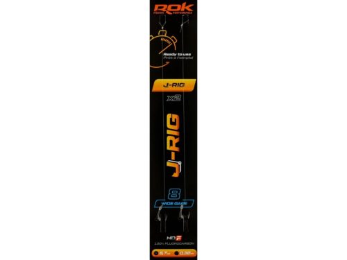 ROK J-RIG Wide Gape - 2db/csomag - előkötött horog - 8 - 0,32mm