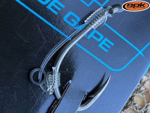 ROK J-RIG Wide Gape - 2db/csomag - előkötött horog - 8 - 0,32mm