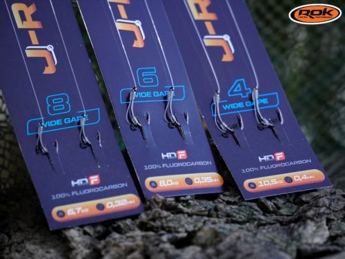 ROK J-RIG Wide Gape - 2db/csomag - előkötött horog -  4 - 0,40mm