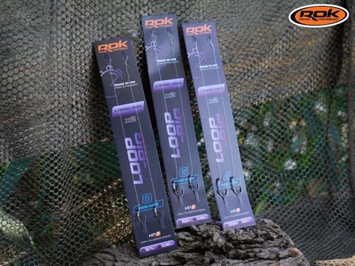 ROK LOOP RIG Wide Gape - 2db/csomag - előkötött horog - 8 - 0,32mm