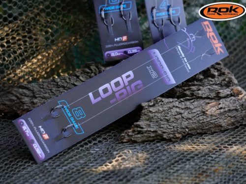 ROK LOOP RIG Wide Gape - 2db/csomag - előkötött horog - 8 - 0,32mm