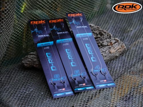 ROK D-RIG Wide Gape - 2db/csomag - előkötött horog - 6 - 0,35mm