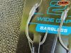 ROK STIFF RIG Wide Gape Barbless - 2db/csomag - előkötött szakáll nélküli horog - 8 - 0,32mm