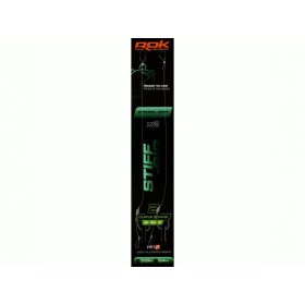   ROK STIFF RIG Curve Shank Barbless - 2db/csomag - előkötött szakáll nélküli horog - 2 - 0,40mm