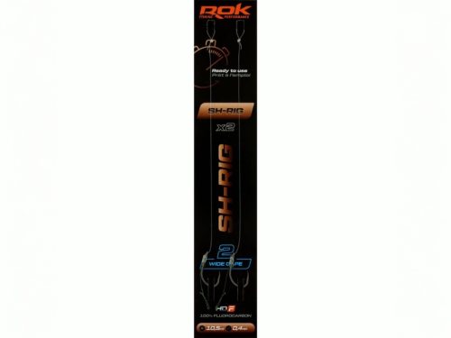 ROK SH-RIG Wide Gape - 2db/csomag - előkötött horog - 2 - 0,40mm
