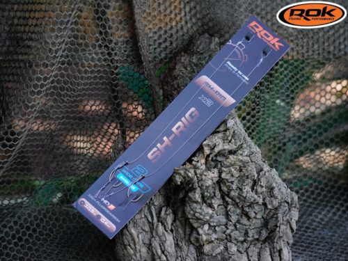 ROK SH-RIG Wide Gape Barbless - 2db/csomag - előkötött szakáll nélküli horog - 8 - 0,32mm