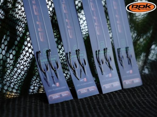 ROK SH-RIG Curve Shank - 2db/csomag - előkötött horog -  8 - 0,32mm