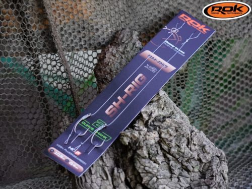 ROK SH-RIG Curve Shank - 2db/csomag - előkötött horog -  8 - 0,32mm