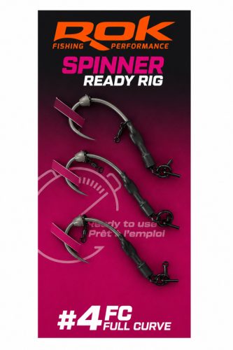 ROK SPINNER-RIG FULL CURVE - 3db/csomag - előkötött horog - 4 