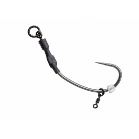   ROK SPINNER-RIG LONG CURVE SHANK - 3db/csomag - előkötött horog - 4 - Szakáll nélküli
