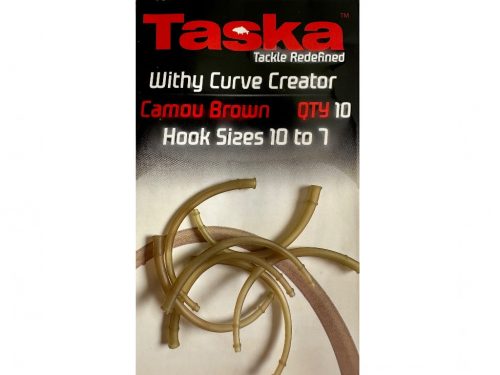 TASKA Carp - Withy Curve Creator - előke hajlító cső - horog méret 10 - 7 - terep barna