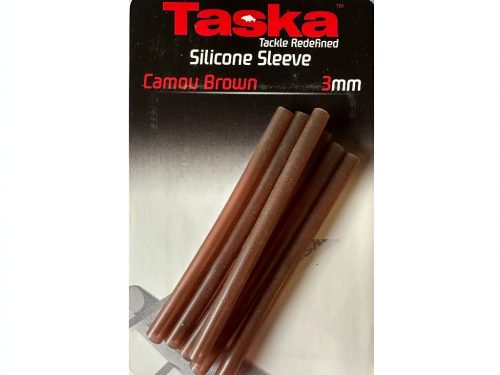 TASKA Carp - Silicone Sleeve - szlilkon ujjak - 3mm x 60mm - Terep barna