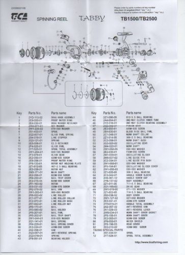 Tica TABBY 2500 elsőfékes pergető orsó - 8+1BB