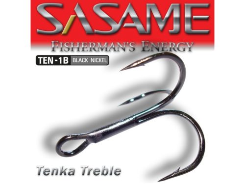 SASAME Tenka Treble hármas horog - Black Nickel - 10
