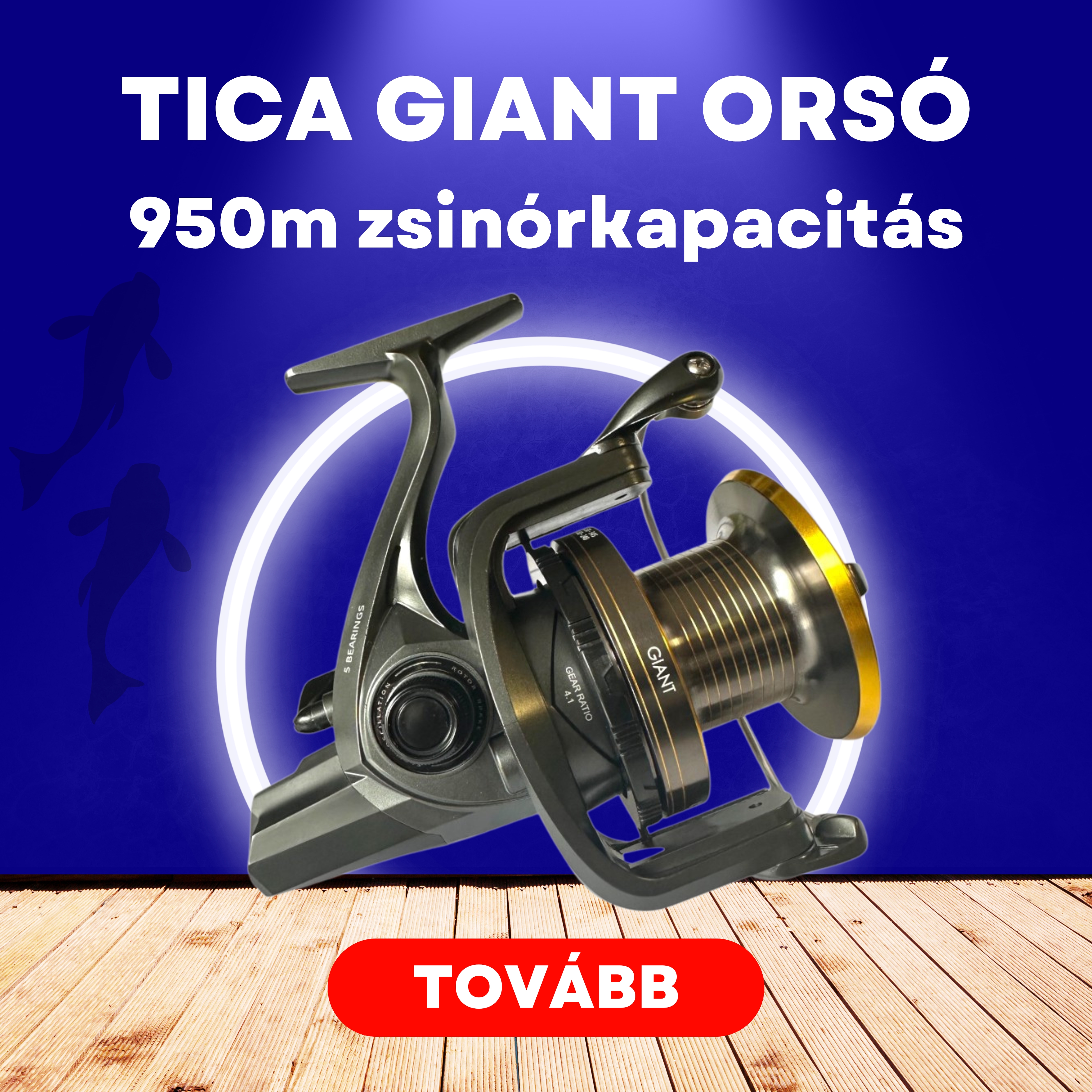 Tica Giant 14000 orsó bemutatása