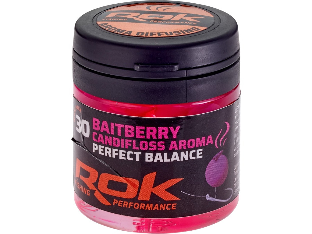 ROK Balaszírozott és Ízesített Csalizó Bogyó - Baitberry DIPPED - 30 darab/üveg -  Pink - Candy floss