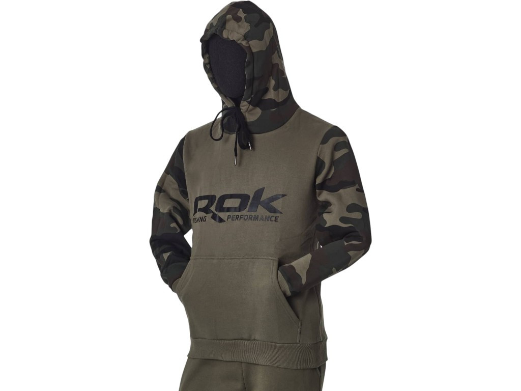ROK - CAMO HOODIE - Kapucnis terep mintás pulóver - XXL