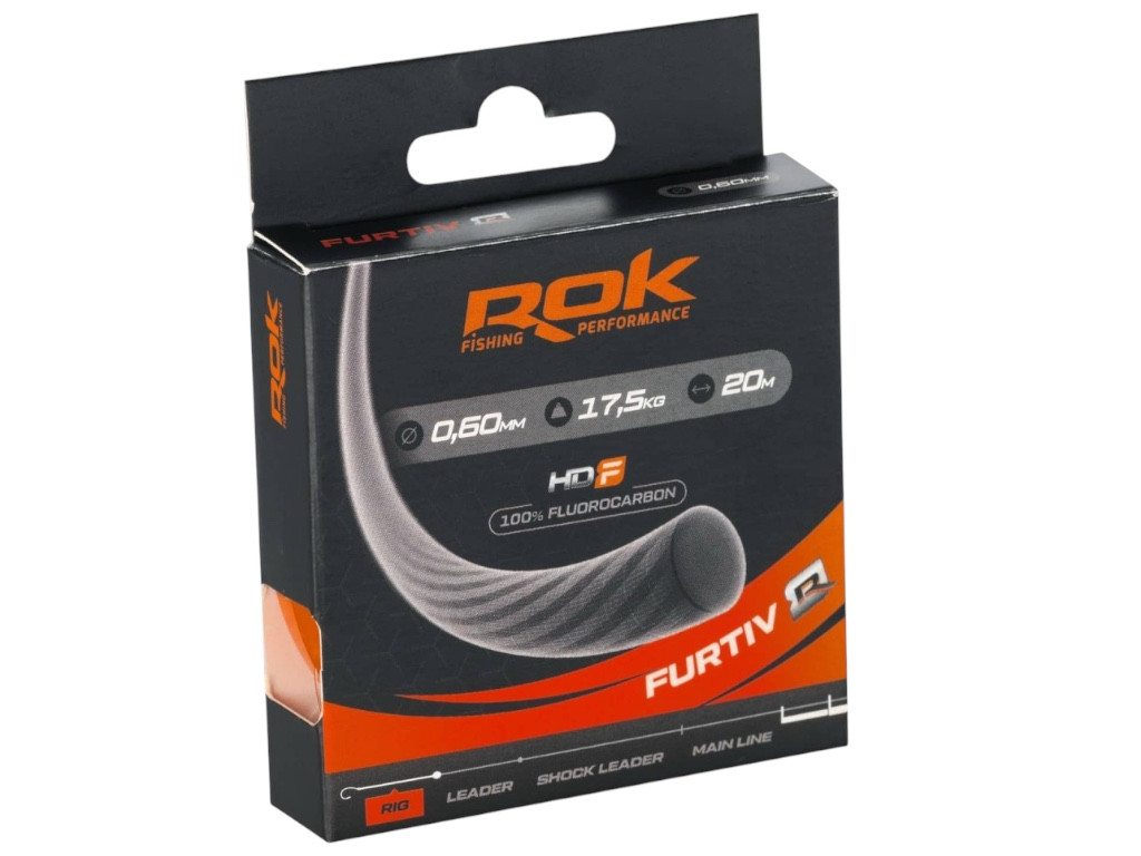 ROK - FURTIV 100% FLUOROCARBON zsinór - 20m - 0,60mm